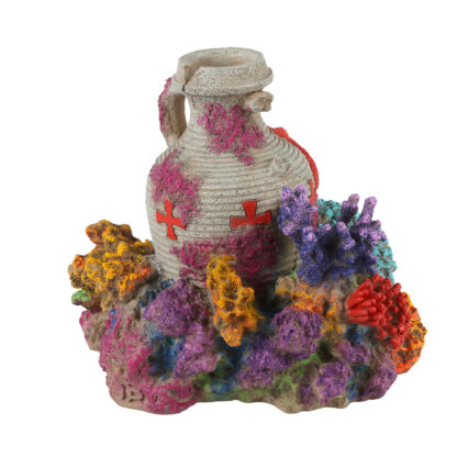 Aqua Della Amphora Coral 13.9 x 11.5 x 12.40 cm - Τεχνητά Διακοσμητικά