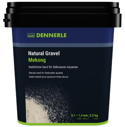 Dennerle Natural Gravel Mekong 0.1-1.4mm 2.5kg - Άμμος – Χαλίκια