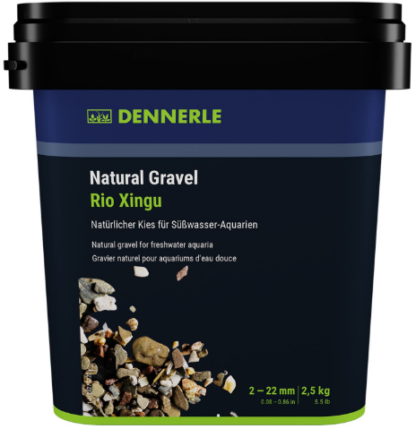 Dennerle Natural Gravel Rio Xingu 2-22mm 2.5kg - Άμμος – Χαλίκια