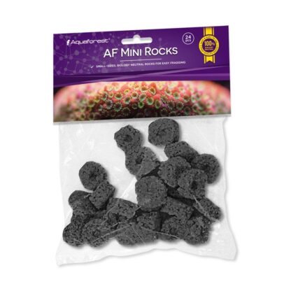 Aquaforest Mini Rocks Black 24pcs - Fragging